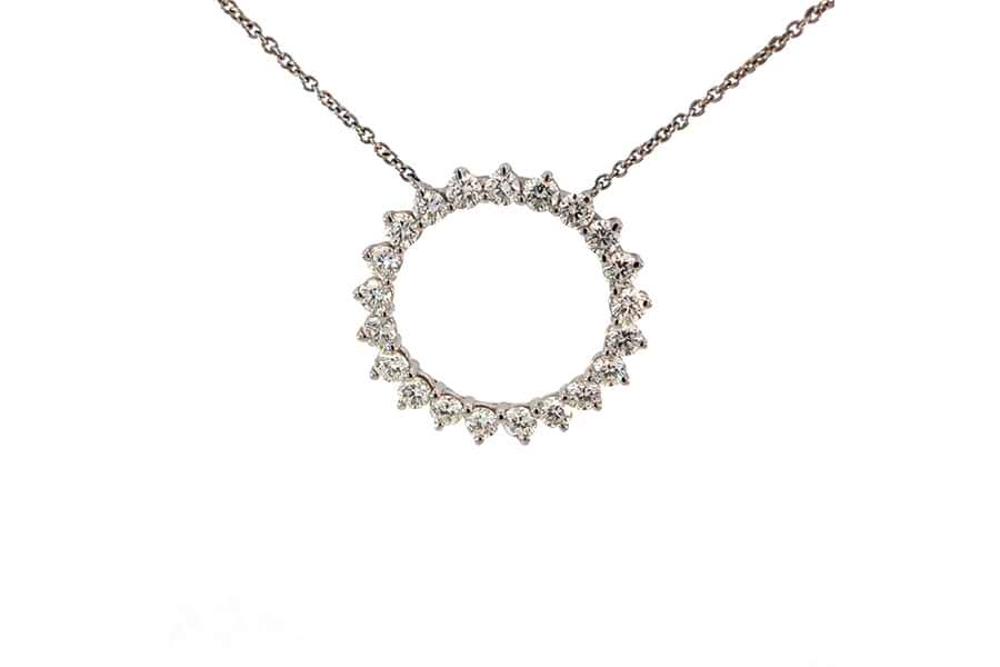 スタージュエリー ネックレス K18 全長約40.0㎝ ダイヤ0.02ct の
